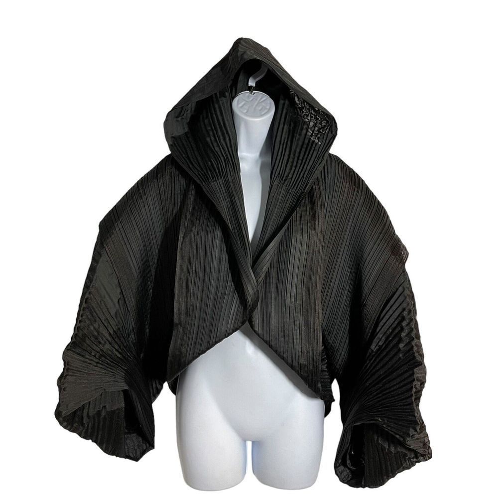 Issey Miyake Fete A Poc Avant Garde Architectural Pleat Crop Jacket Vintage